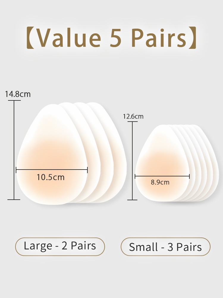 Invisible Nipple Cover Lifts Up Breasts In 1S, Ultra-Thin Edge Sticky Bra For Long-Lasting Sweat & Water Resistant Reusable VEIMIA