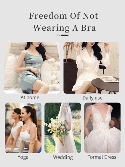 Invisible Nipple Covers Lift Up Breast In 1S, Ultra-Thin Edge Sticky Bra For Long-Lasting Sweat & Water Resistant Reusable VEIMIA