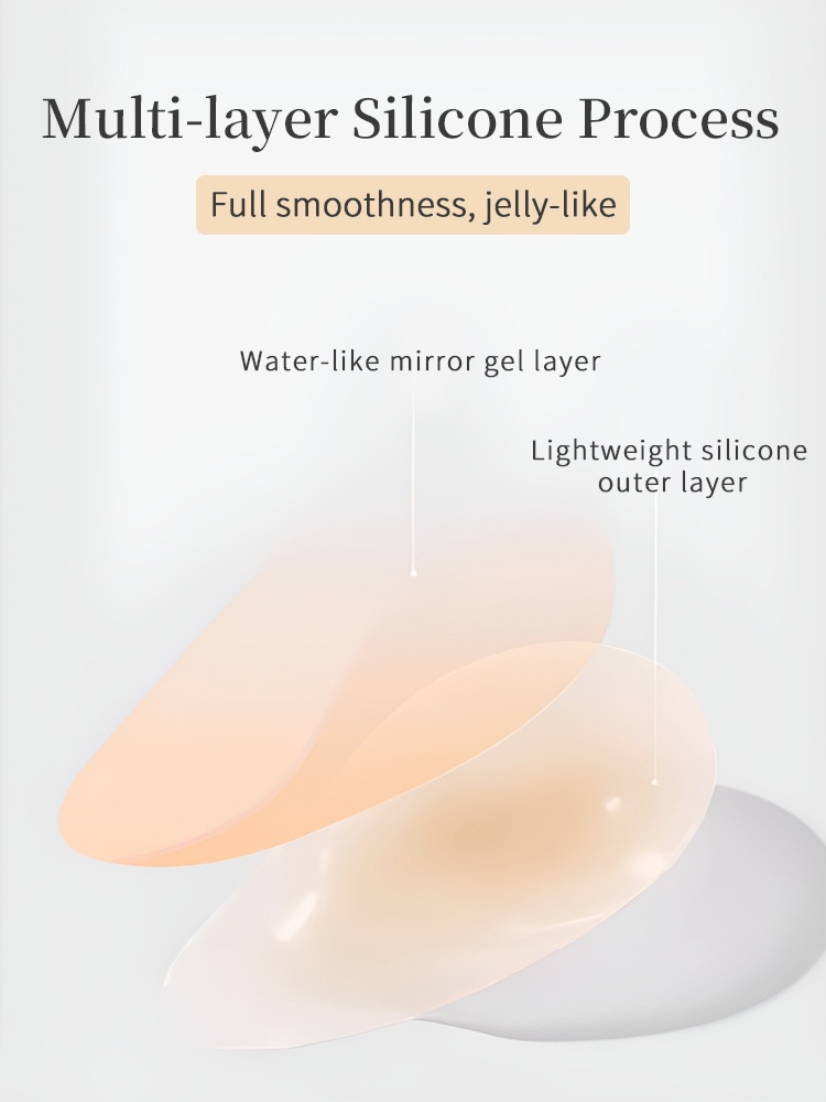 Invisible Nipple Covers Lift Up Breasts In 1S, Ultra-Thin Edge Sticky Bra For Long-Lasting Sweat & Water Resistant Reusable VEIMIA