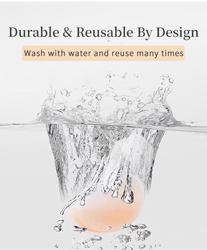 Invisible Nipple Cover Lifts Up Breasts In 1S, Ultra-Thin Edge Sticky Bra For Long-Lasting Sweat & Water Resistant Reusable VEIMIA