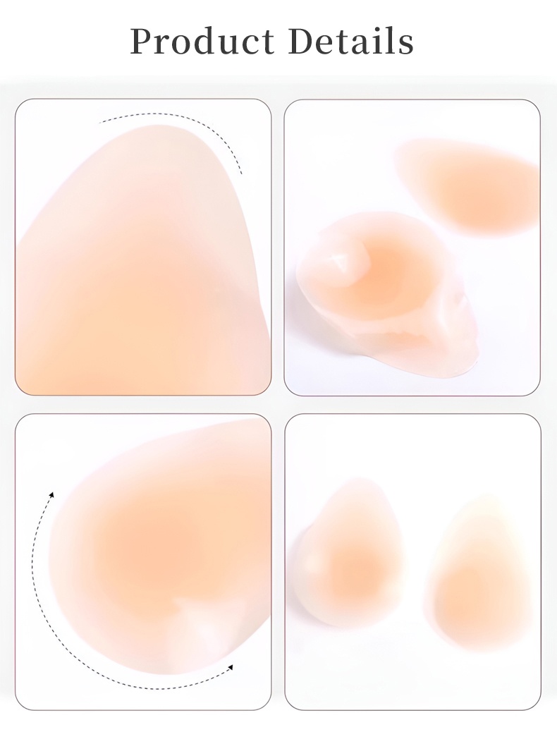 Invisible Nipple Cover Lift Up Breast In 1S, Ultra-Thin Edge Sticky Bra For Long-Lasting Sweat & Water Resistant Reusable VEIMIA