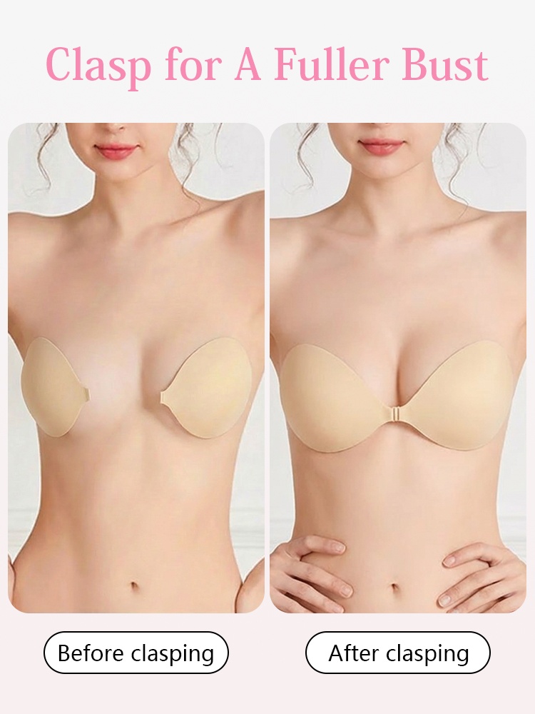 Invisible Stick On Bra Sweatproof Supports, Second-skin Feel, Silicone & Push-up Lift VEIMIA