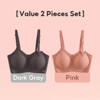 VEIMIA Thin Jelly Stripe Seamless Pregnancy Bra Comfort Wireless Breastfeeding Nursing Bralette