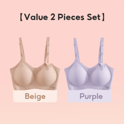 VEIMIA Thin Jelly Stripe Seamless Pregnancy Bra Comfort Wireless Breastfeeding Nursing Bralette