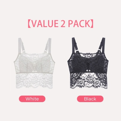 Butterfly Back Sexy Breathable Minimizer, Lace Camisole with Honeycomb Cup, Slimming VEIMIA