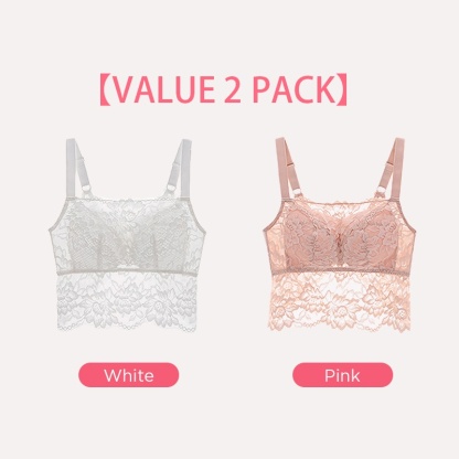 Minimizer & Versatile Lace Tank Top, Butterfly Back Design, Ultra Lightweight & Breathable VEIMIA