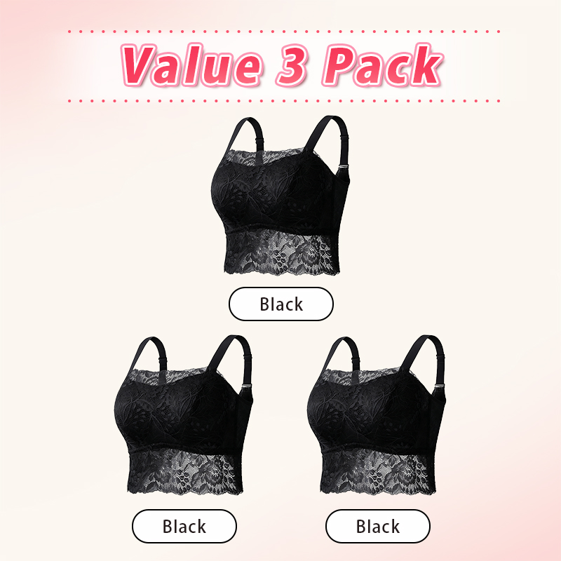 Breathable Minimizer Camisole, Sexy Butterfly Back Lace, Honeycomb Cup & No Stuffy VEIMIA