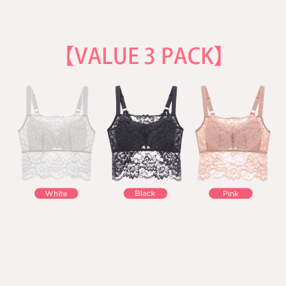 Breathable Minimizer Camisole, Sexy Butterfly Back Lace, Honeycomb Cup & No Stuffy VEIMIA