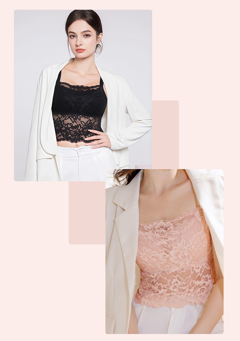 Super Versatile Minimizer Tank Top, Breathable Lace + Butterfly Back, Lightweight & Sexy VEIMIA