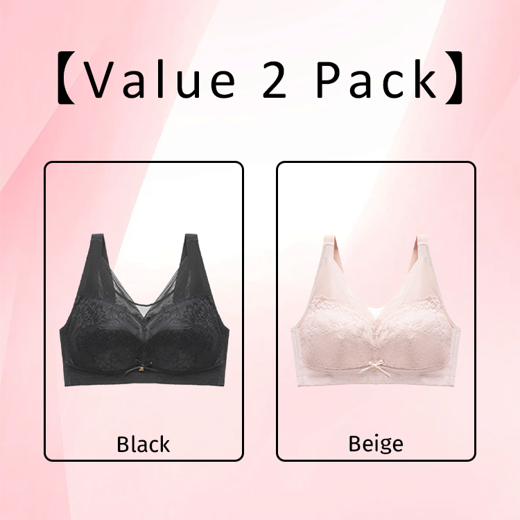 VEIMIA Breathable Lace Large Breast Minimizer Bra Warm Change Cup No Underwire Hide Fat