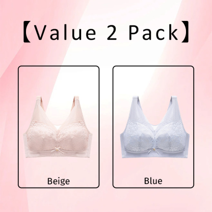 VEIMIA Breathable Lace Large Breast Minimizer Bra Warm Change Cup No Underwire Hide Fat