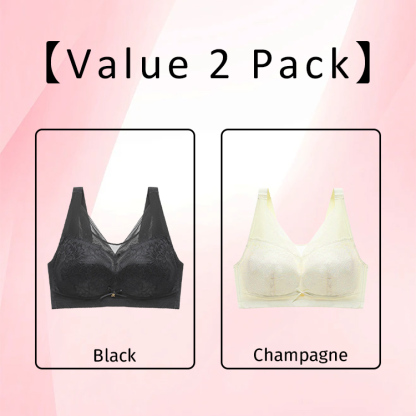 VEIMIA Breathable Lace Large Breast Minimizer Bra Warm Change Cup No Underwire Hide Fat