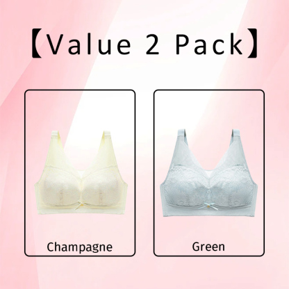 VEIMIA Breathable Lace Large Breast Minimizer Bra Warm Change Cup No Underwire Hide Fat