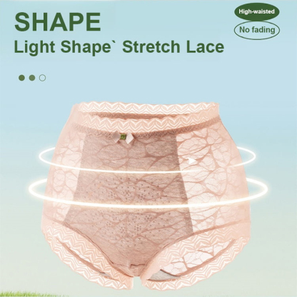 Lace Panties Breathable Cotton Crotch Womens Plus Size Brief Lift Hip VEIMIA