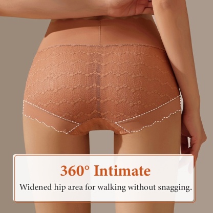 3-7 Pieces Seamless Lace Panties Comfortable Mulberry Silk Crotch Plus Size Underwear VEIMIA