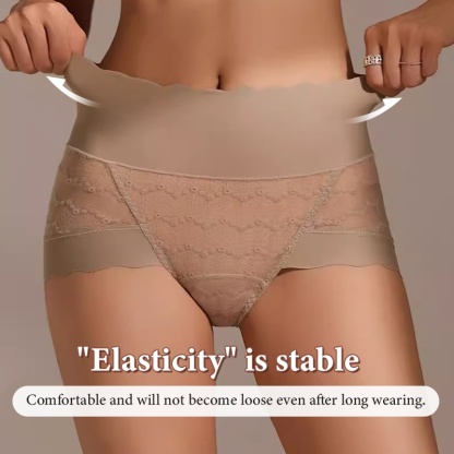 Seamless Sexy Lace Panties Comfortable Mulberry Silk Crotch Plus Size Underwear VEIMIA