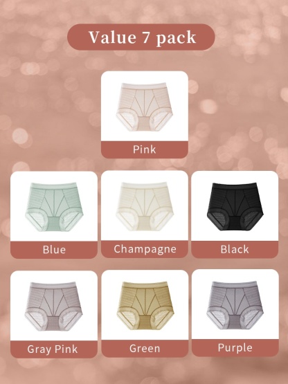 Anti-Riding Up & Comfort: High-Waisted Lace Panties with 7A Mulberry Silk Crotch VEIMIA