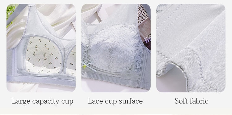 Ultra Breathable Lace Large Breast Minimizer Bra Warm Change Thin Cups Collect Side Breast Veimia