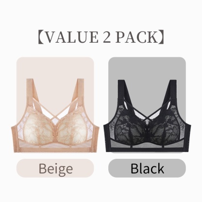 Cross Double-Line Lifting Bra Big Breasts Instantly Slender Design VEIMIA