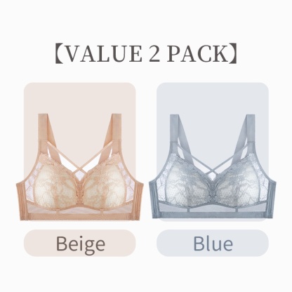 Breathable Honeycomb Cotton Cup Minimizer Bra Plus Size VEIMIA