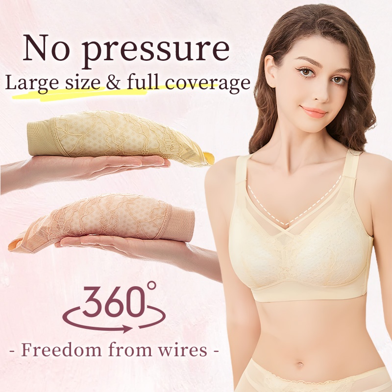 Big Breasts Instantly Slender Minimizer Bra Cross Double-Line Lifting VEIMIA