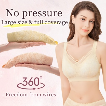 Big Breasts Instantly Slender Minimizer Bra Cross Double-Line Lifting VEIMIA