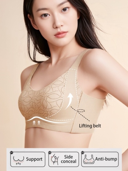Lifting Minimizer Bra For Big Breasts Anti-sagging, Ultra-thin Cooling Cup & Seamless Invisible Foundation Color For Beautiful Bust Silhouette VEIMIA​