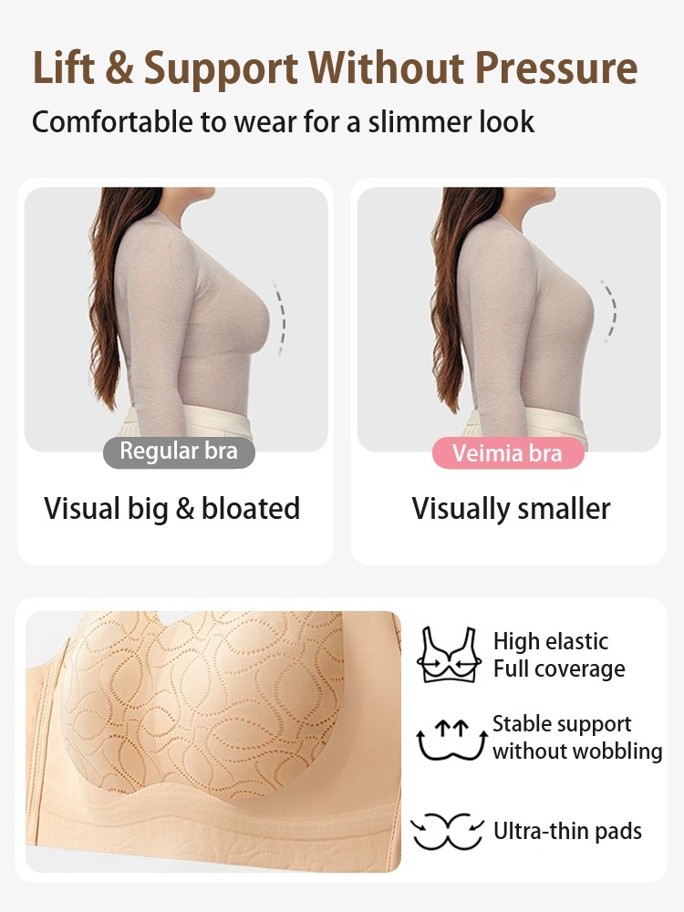 Lifting Minimizer Bras For Big Breasts Anti-sagging, Ultra-thin Cooling Cups & Seamless Invisible Foundations Color For Beautiful Bust Silhouettes VEIMIA​