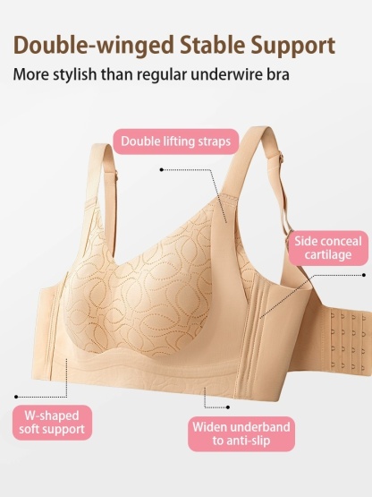 Lifting Minimizer Bra For Big Breasts Anti-sagging, Ultra-thin Cooling Cups & Seamless Invisible Foundation Color For Beautiful Bust Silhouette VEIMIA