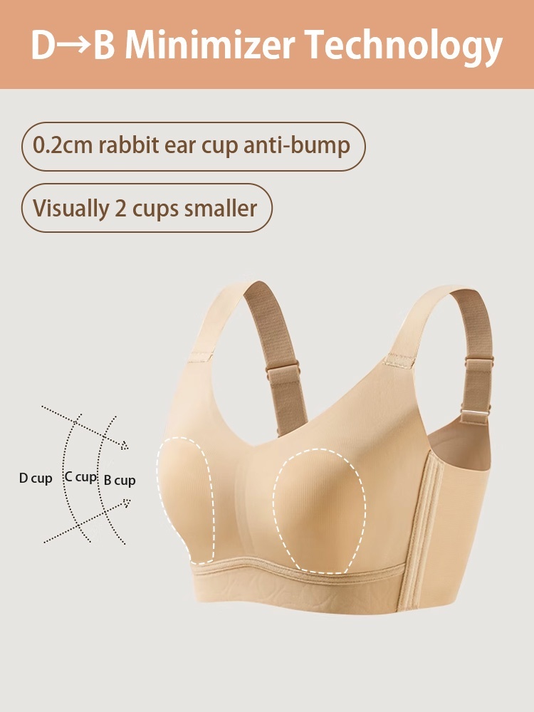 Lifting Minimizer Bras For Big Breasts Anti-sagging, Ultra-thin Cooling Cups & Seamless Invisible Foundation Color For Beautiful Bust Silhouettes VEIMIA​
