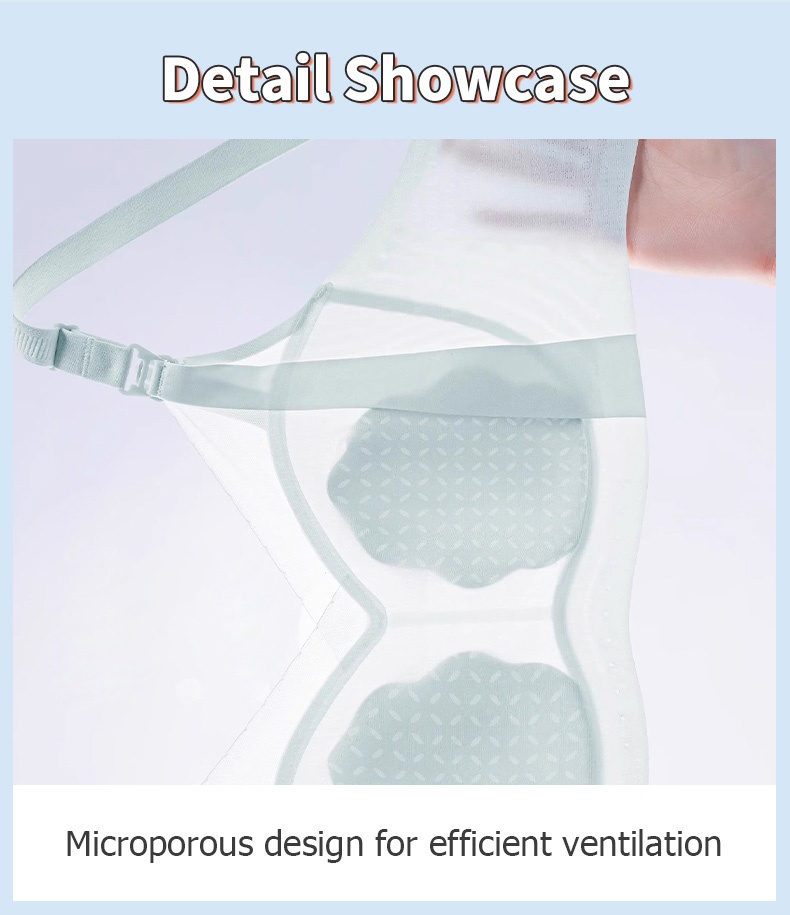 Lightweight Cooling Nursing Bra With Breathable Meshes & Petal Pads, Soft Lift Anti-Saggings & Baby-friendly VEIMIA
