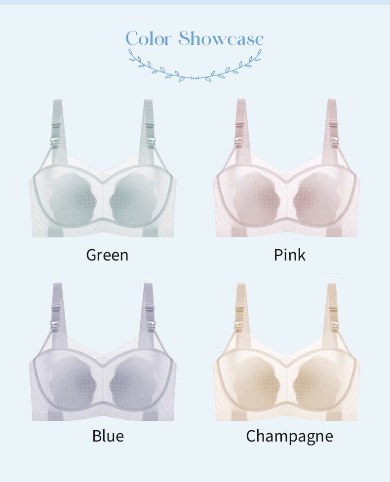 Lightweight Cooling Nursing Bras With Breathable Mesh & Petal Pads, Soft Lift Anti-Saggings & Baby-friendly VEIMIA