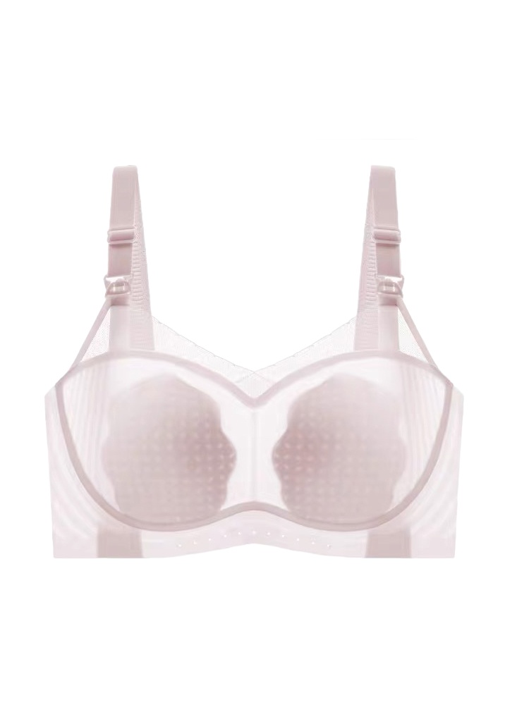 Lightweight Cooling Nursing Bra With Breathable Meshes & Petal Pad, Soft Lift Anti-Sagging VEIMIA