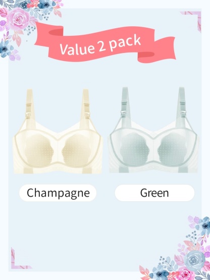 Lightweight Cooling Nursing Bras With Breathable Meshes & Petal Pads, Soft Lift Anti-Sagging VEIMIA