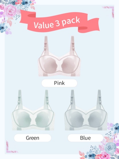 Lightweight Cooling Nursing Bras With Breathable Mesh & Petal Pads, Soft Lift Anti-Sagging & Baby-friendly