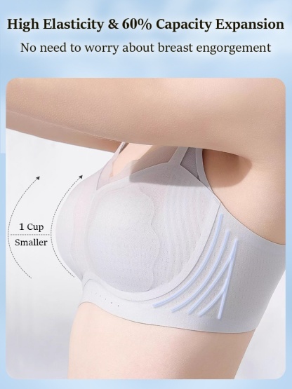 Lightweight Cooling Nursing Bra With Breathable Mesh & Petal Pads, Baby-friendly VEIMIA