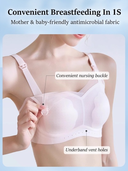 Lightweight Cooling Nursing Bra With Breathable Meshes & Petal Pad, Baby-friendly VEIMIA