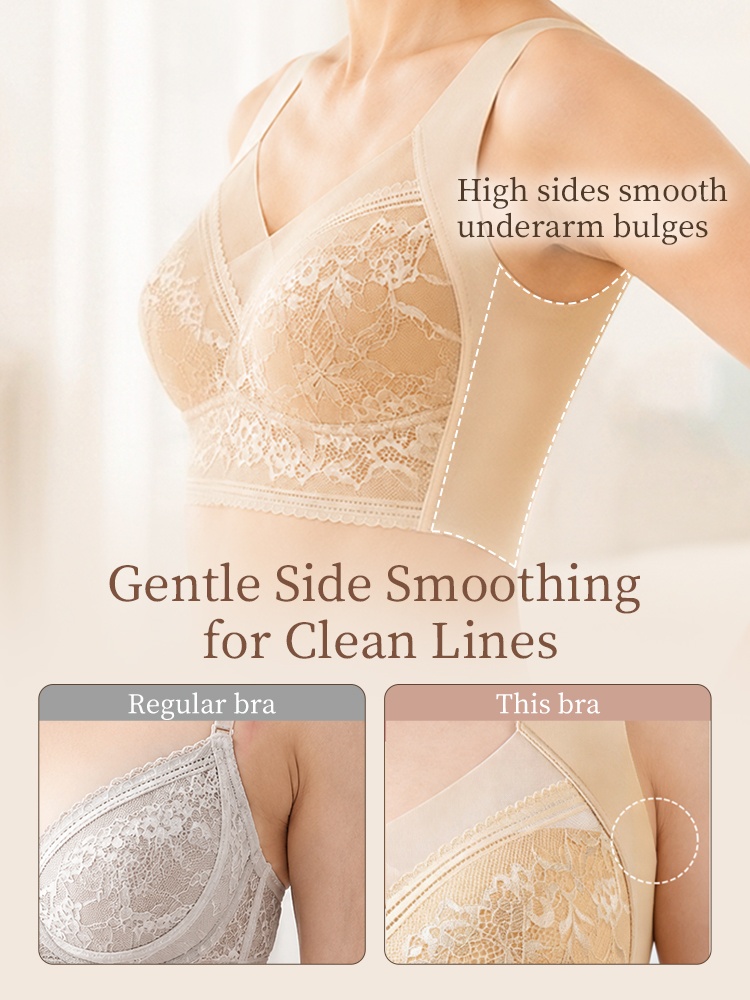 VEIMIA Lightweight Minimizer Bra for Large Busts With an Ultra-thin Soft Feel, Smooth Sides & All-day Comfort