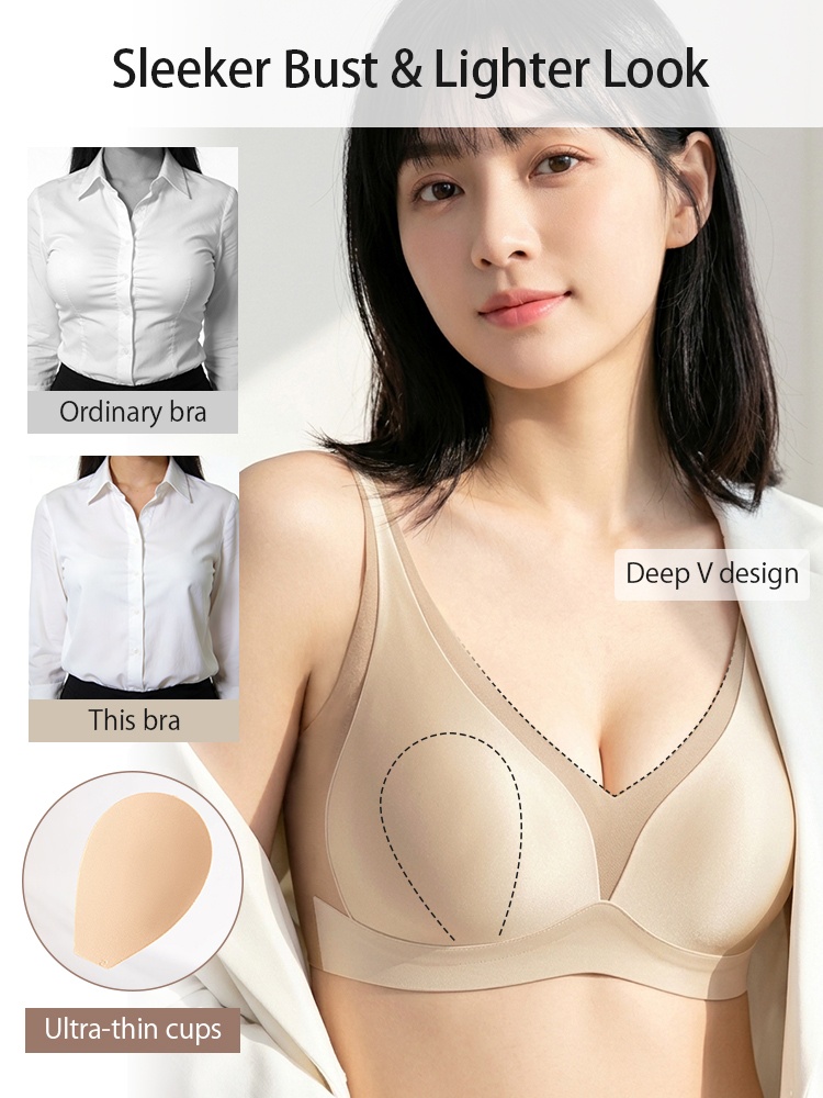 Feature graphic showing deep V design and ultra thin cups VEIMIA