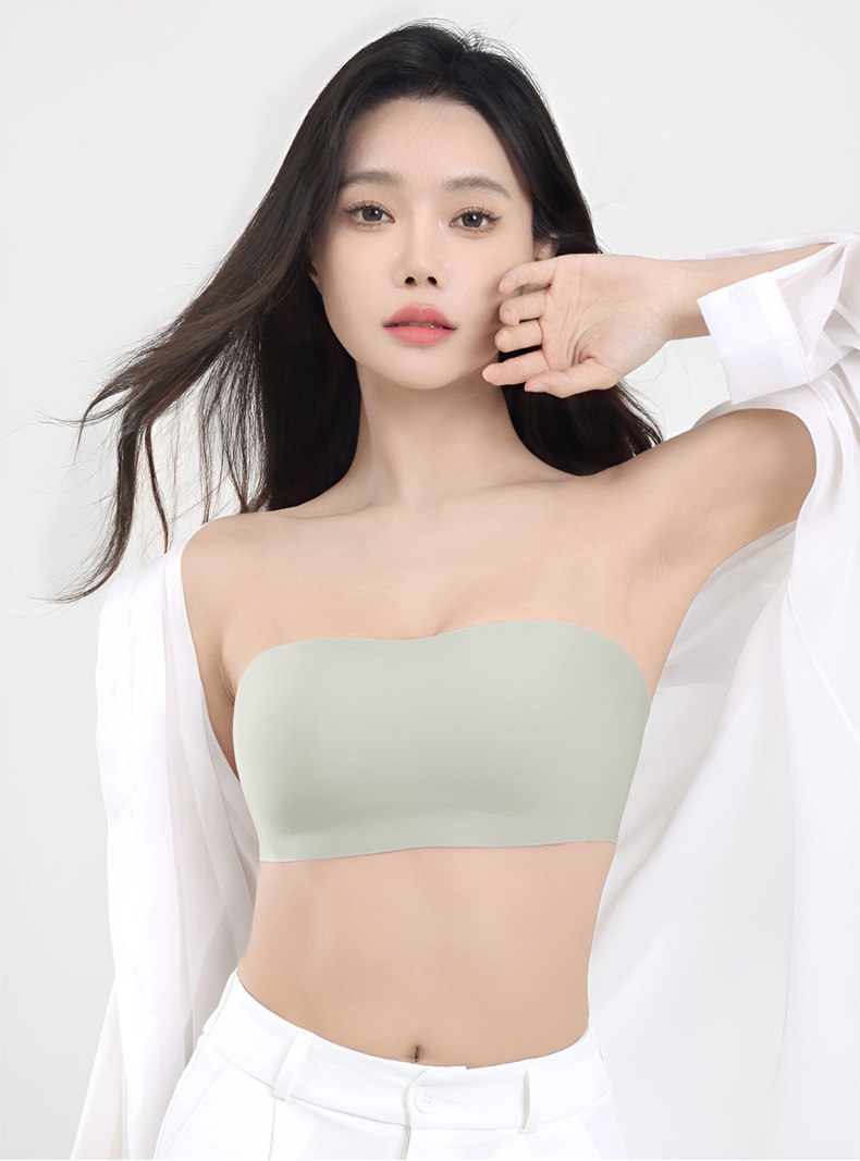 Wireless Strapless Bra Breathable Anti-slip Seamless Tube Tops With Stable Support VEIMIA