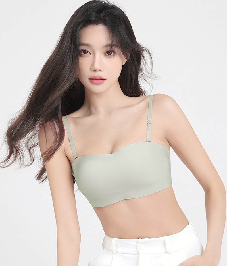 Comfortable Invisible Strapless Bra Breathable Seamless Tube Top Bra With Stable Support VEIMIA