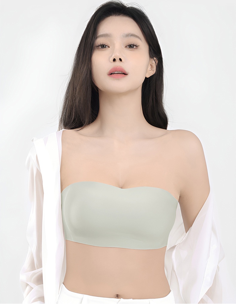 Wireless Invisible Strapless Bra Breathable Seamless Tube Top Bras VEIMIA