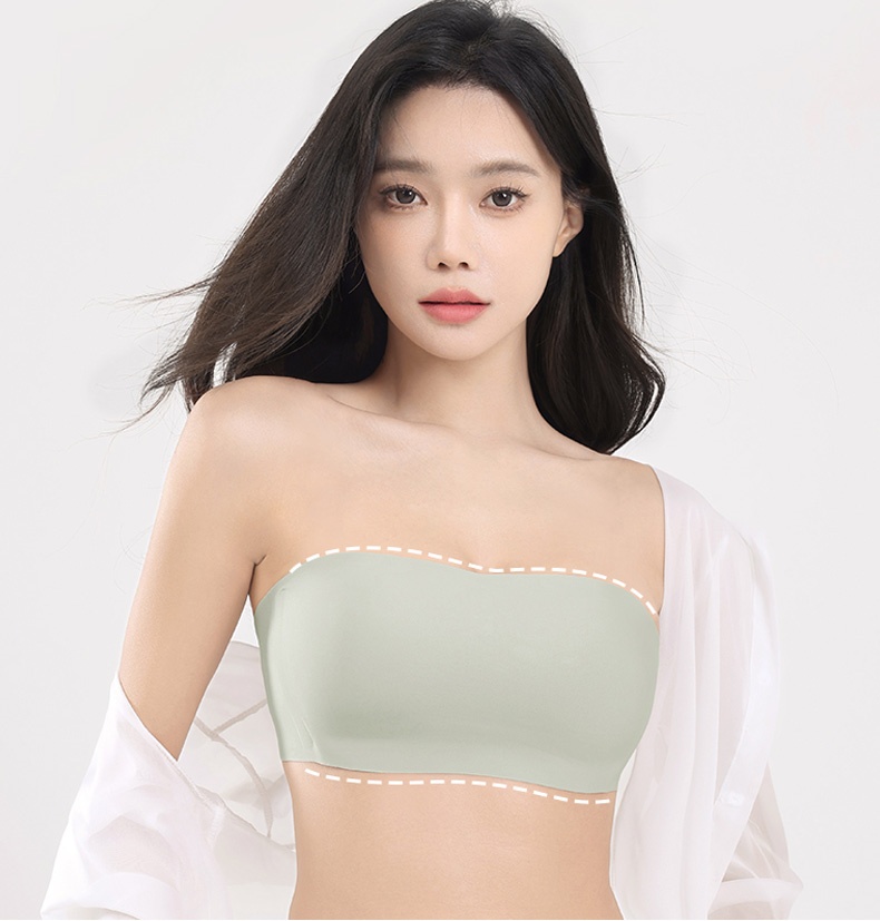 Wireless Invisible Strapless Bra Seamless Tube Top Bras VEIMIA