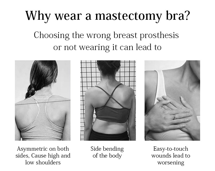 Seamless Front Closure Mastectomy Bra For Womens Breast Prosthesis VEIMIA