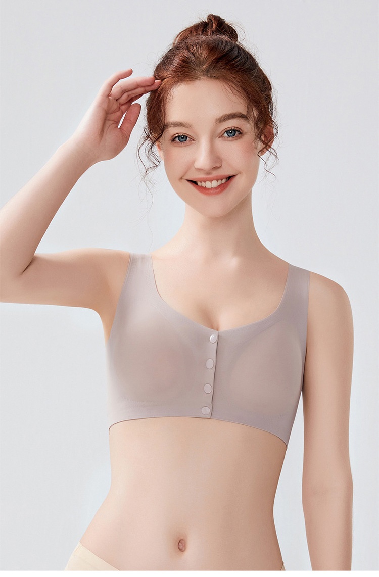 Convenient Front Closure Breathable Mastectomy Bra For Breast Prosthesis VEIMIA