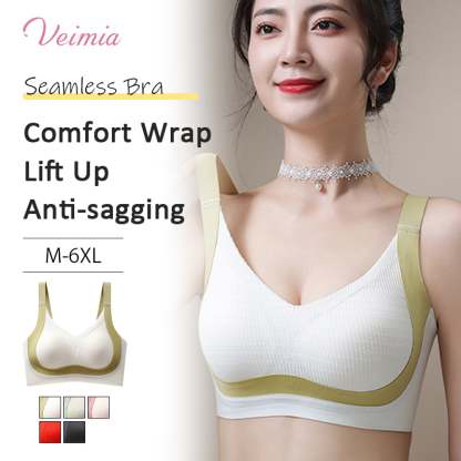 One Piece Seamless Anti-sagging Minimizer Bra For Heavy Breast VEIMIA
