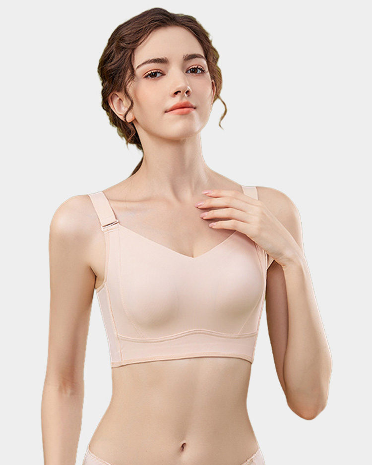 Breast Minimizing Non-marking Skin-friendly Push Up Bras VEIMIA