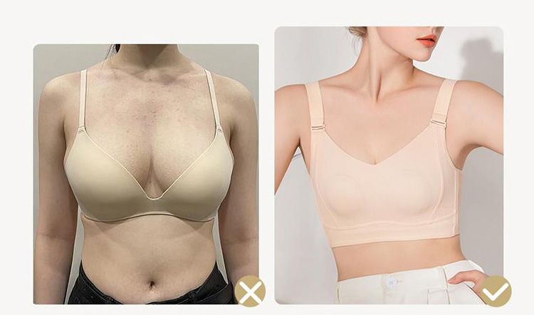 Seamless Skin-friendly Push Up Minimizer Bra VEIMIA