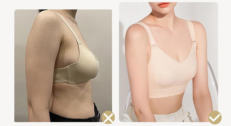 Breast Minimizing Skin-friendly Push Up Minimizer Bra VEIMIA