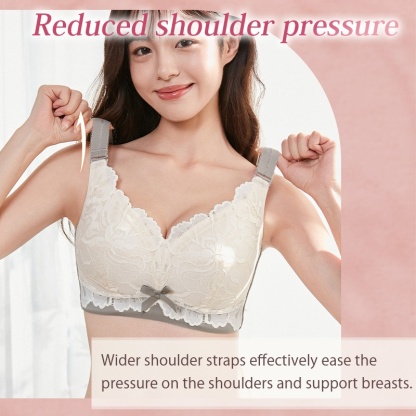 Minimizer Bras The Most Beautiful Lace Bra For Refreshing & Slimming, Wireless Design Also Offers Excellent Support VEIMIA